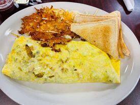 Vegetable Omelette with Cheese